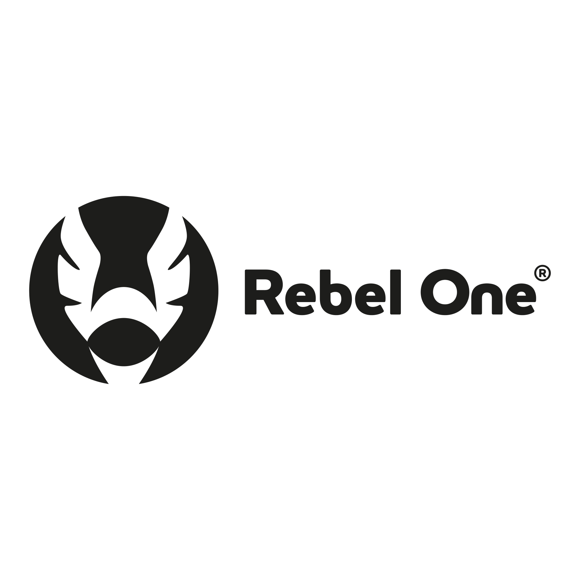 Rebel One Zwart logo