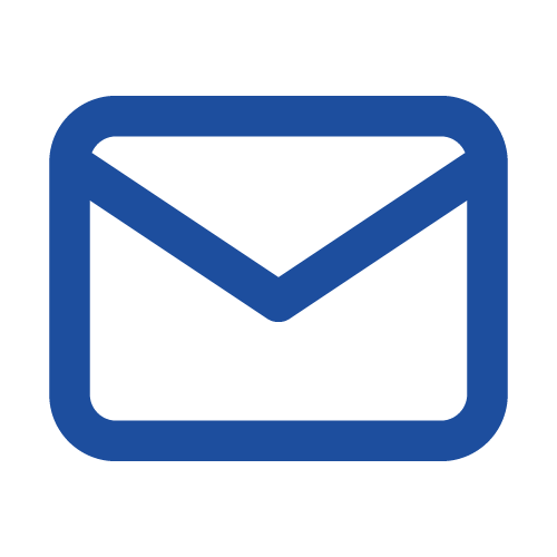 mail icon blue